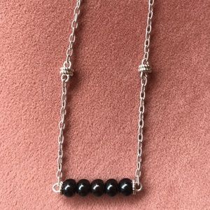 Judith Ripka Onyx Bar Necklace